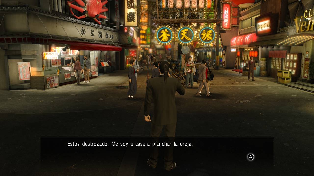 Comparativa Yakuza 0 Directors Cut Sotenbori Dock