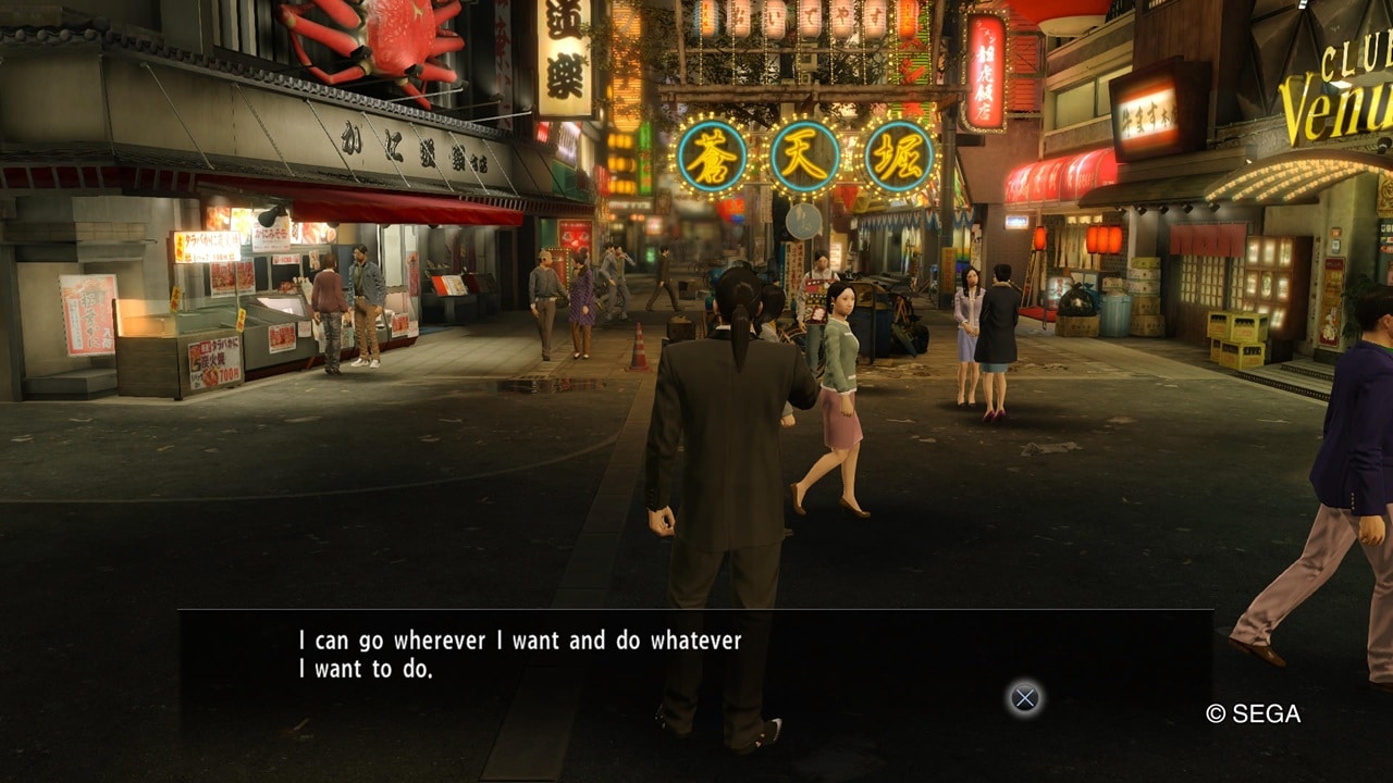Comparativa Yakuza 0 PS4 Sotenbori