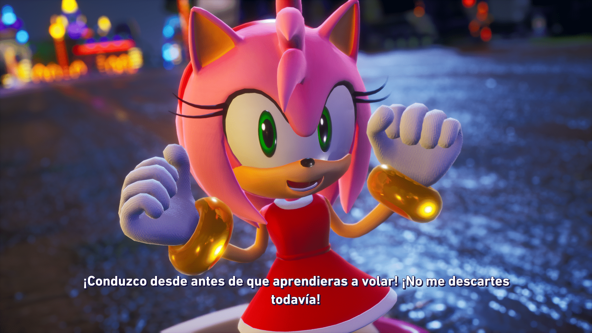 Sonic Racing CrossWorlds Conversacion Amy