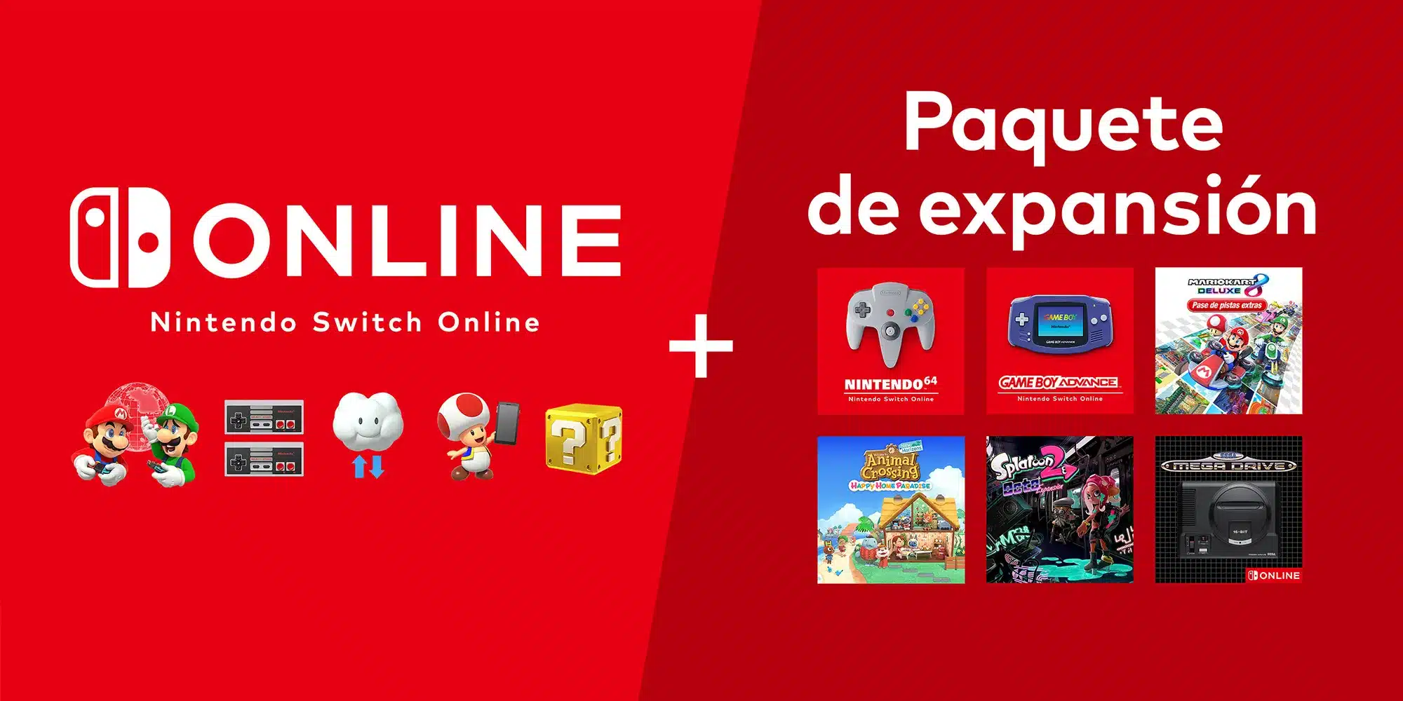 nintendo switch online paquete