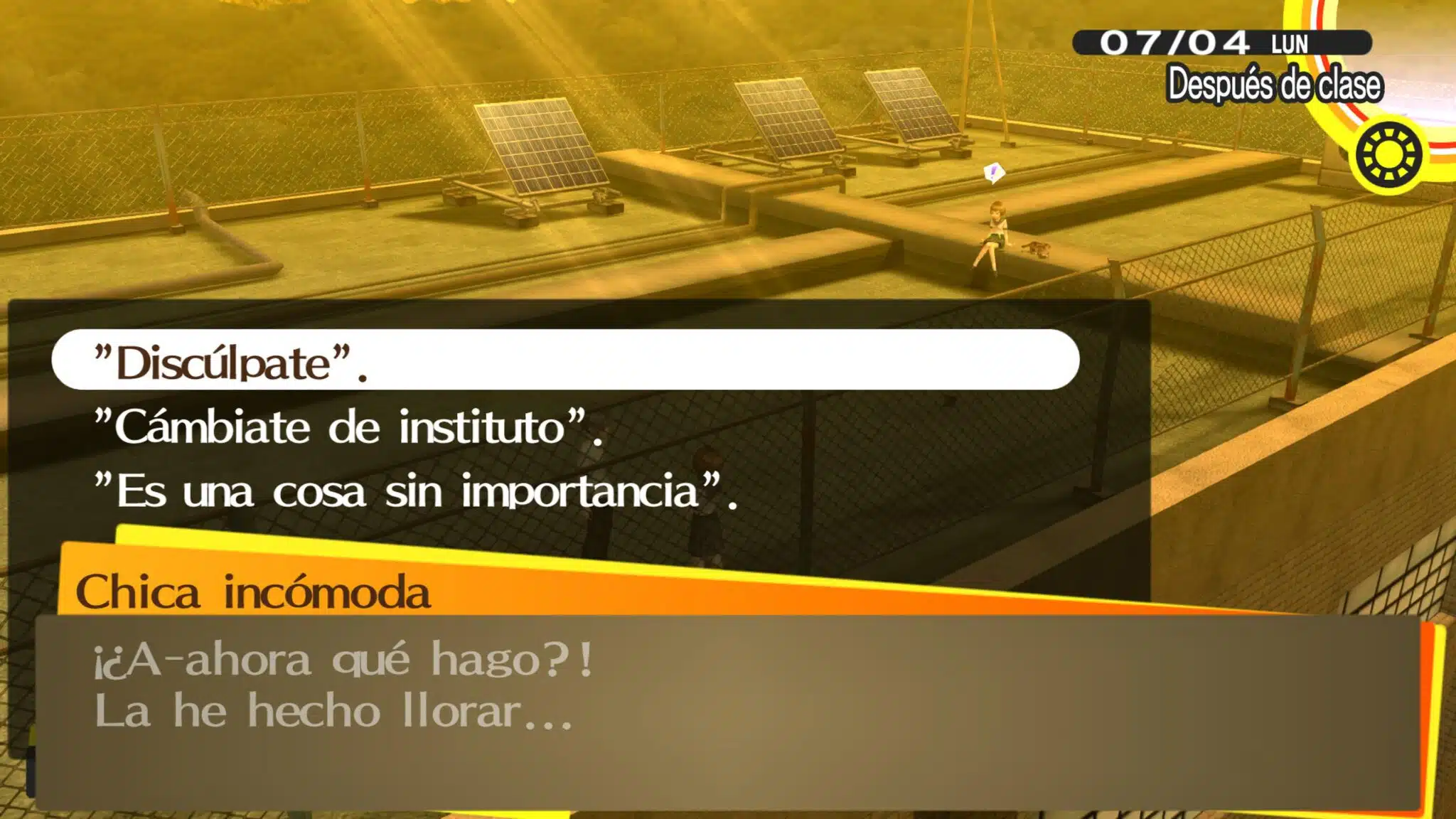Pidiendo a la Chica incómoda que se disculpe