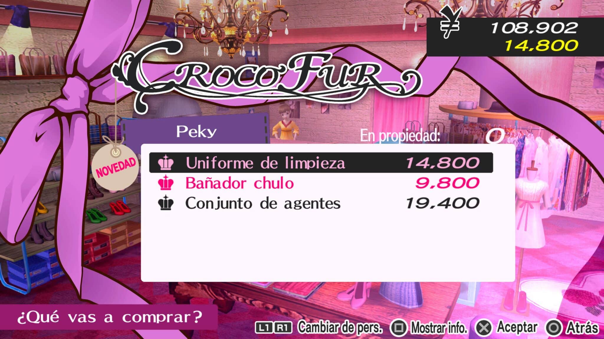 Precio del Uniforme de limpieza en Croco Fur