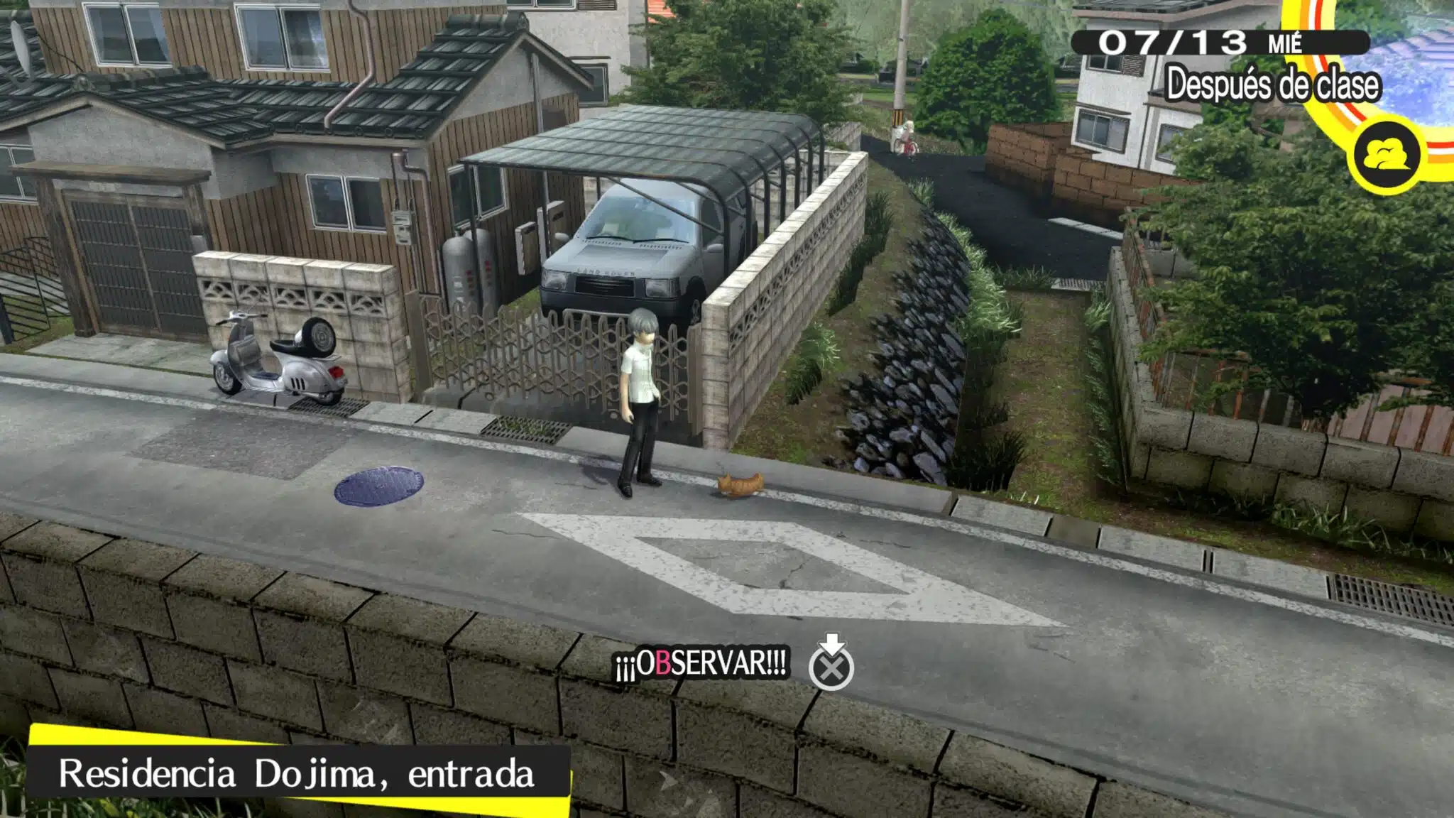 Ubicación del gato en la Residencia Dojima
