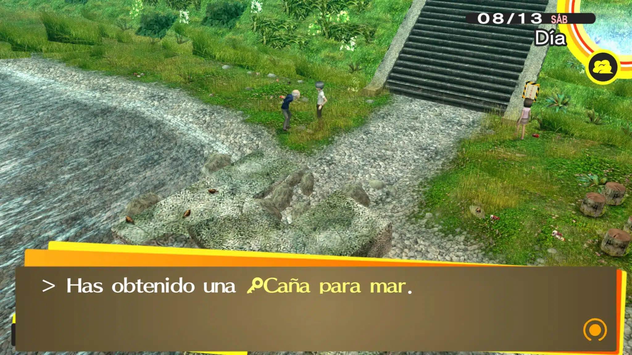 Obteniendo la Caña para mar