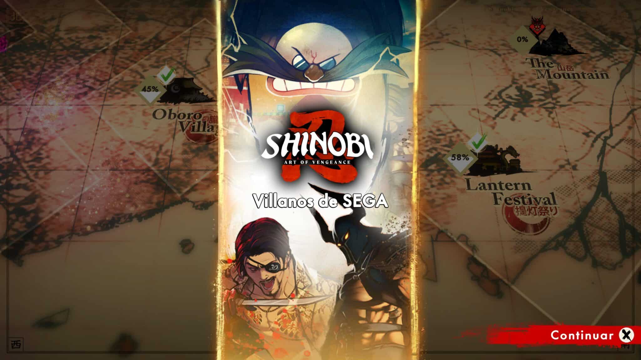 Shinobi - DLC Villains of SEGA - Activado