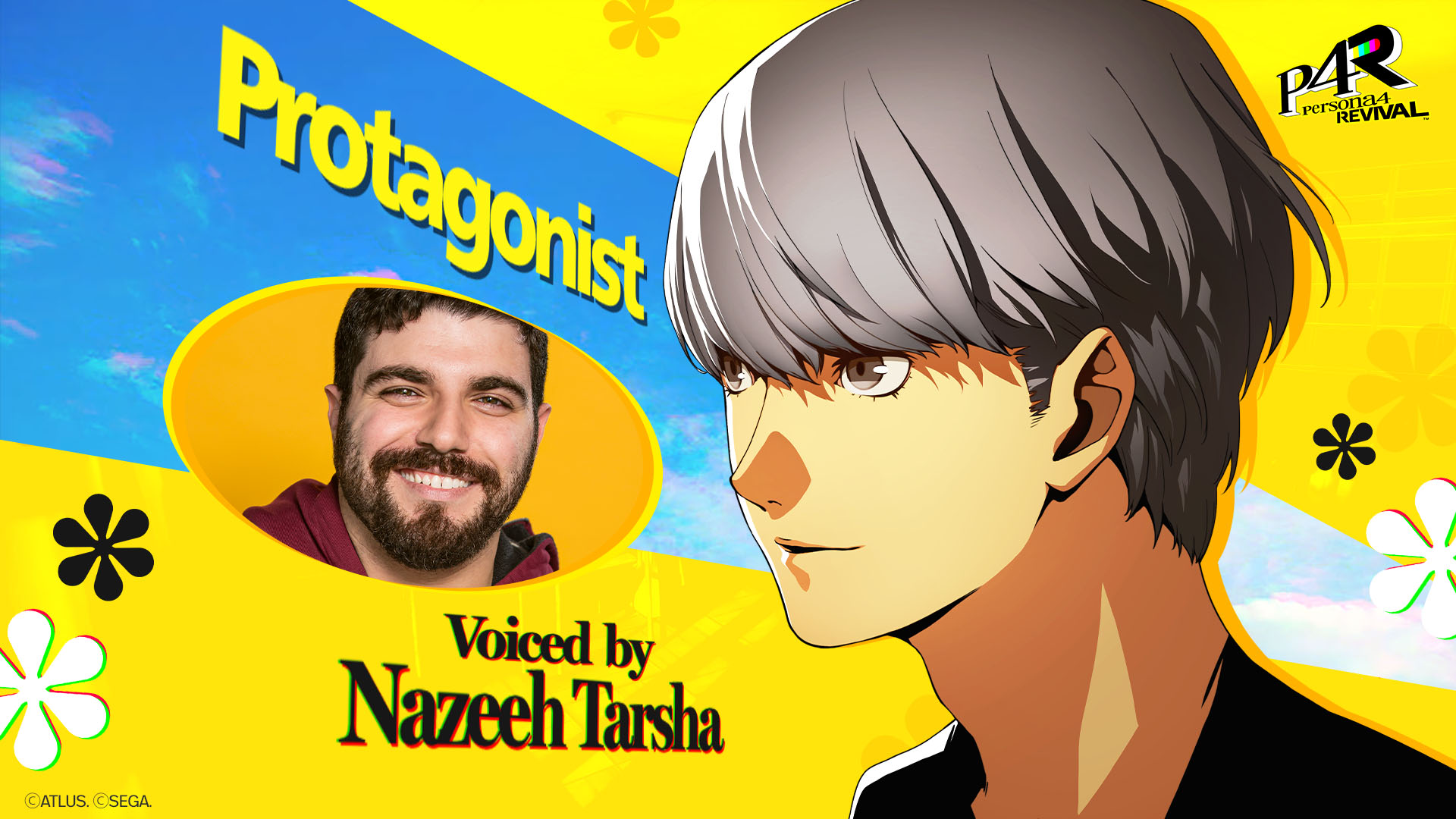 Nazeeh Tarsha, voz en inglés del protagonista de Persona 4 Revival