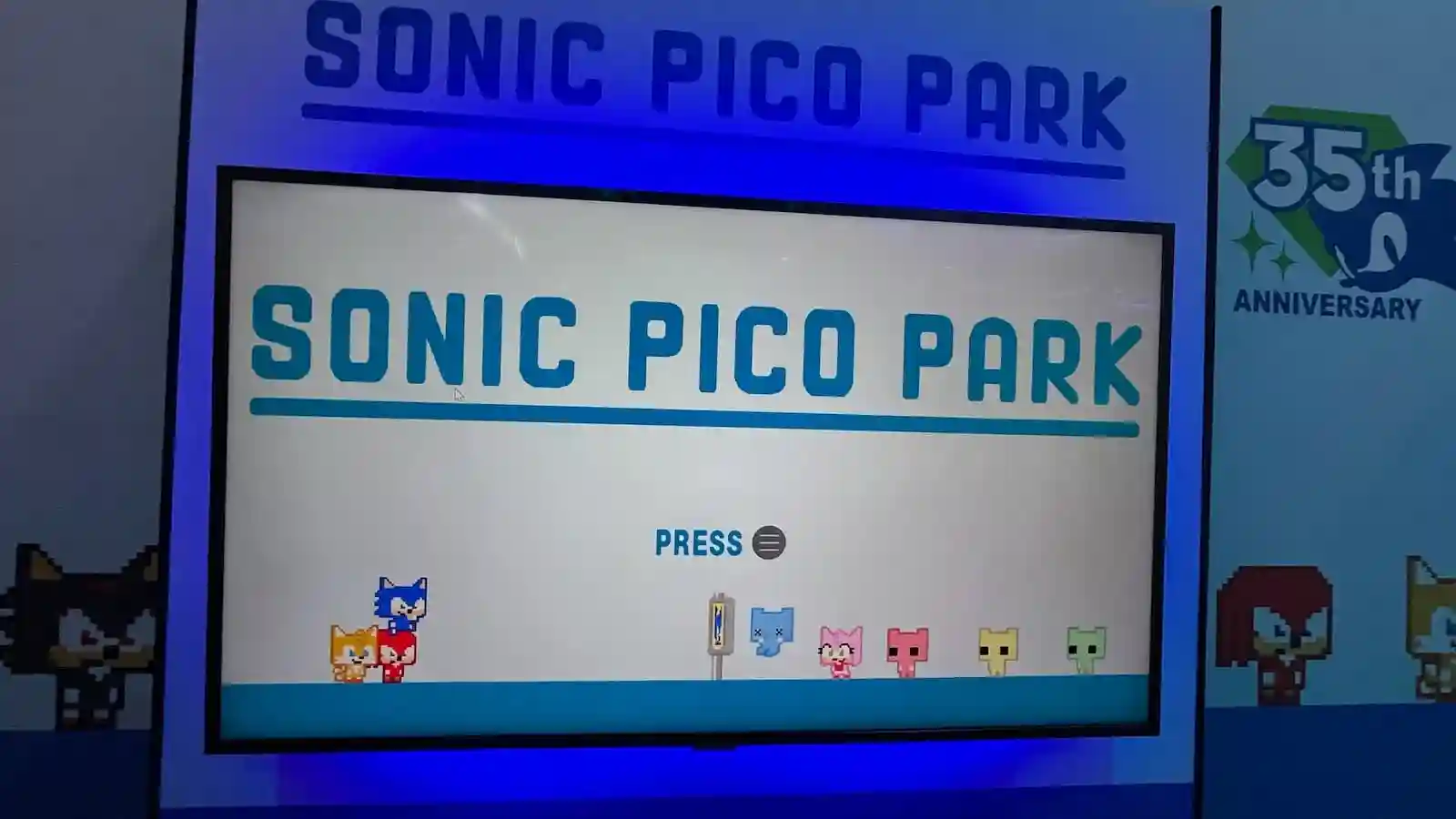 Estación de juego de Sonic Pico Park en Gamescom 2026